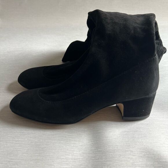 TED BAKER Ayannah Over The Knee Suede Stretch Leather Black Boots US Size 7 New - Picture 10 of 15